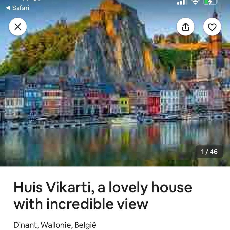 Villa Huis Vikarti, A Lovely House With Incredible View Dinant Exterior foto